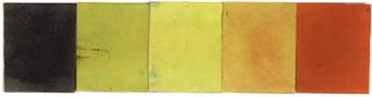 Study for Blue Green Yellow Orange Red by Ellsworth Kelly