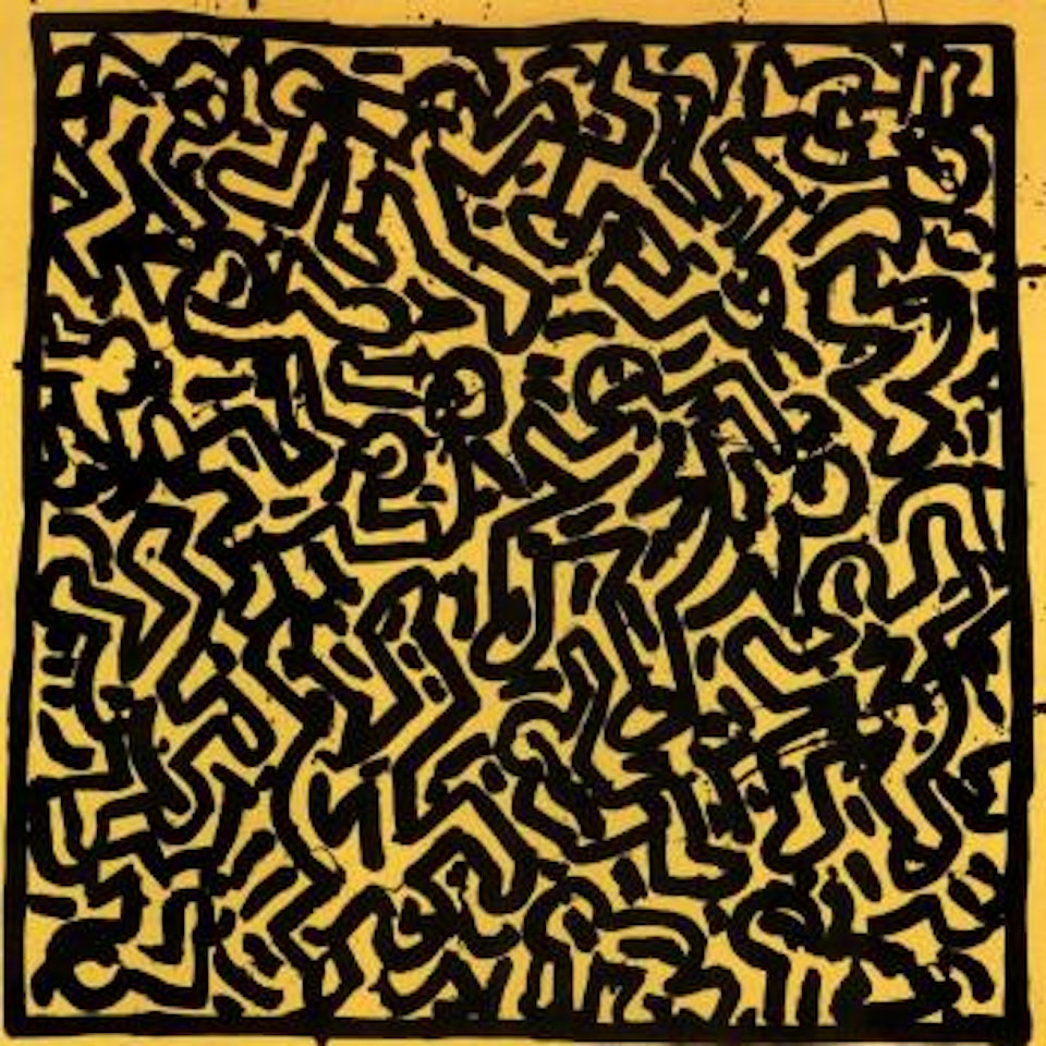 Untitled, yellow all over by Keith Haring
