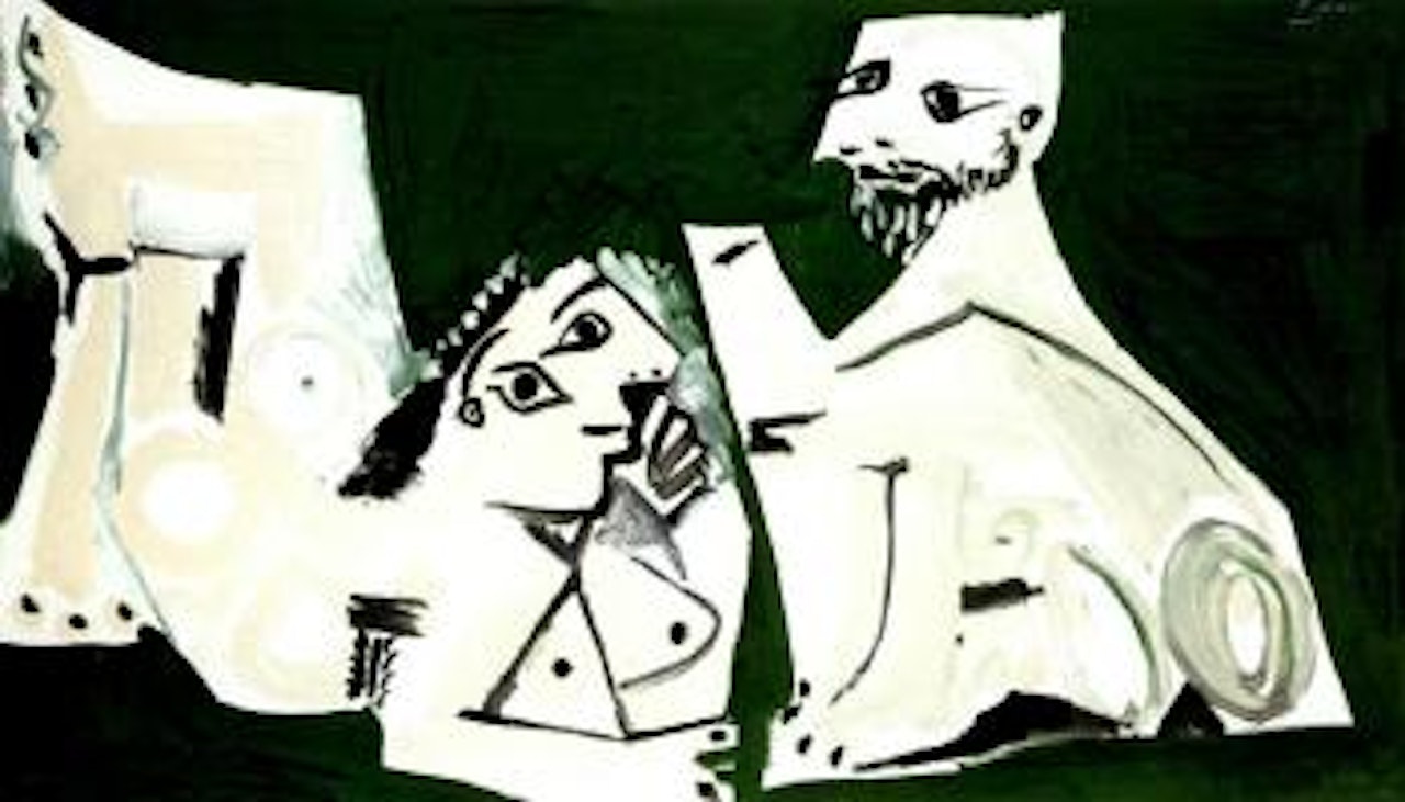 Homme et femme nus by Pablo Picasso