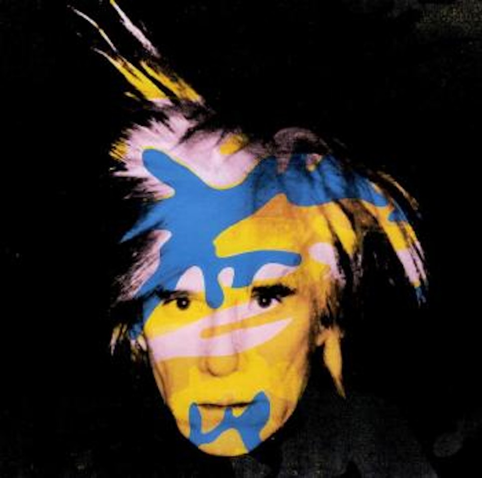 Camouflage self-portrait by Andy Warhol