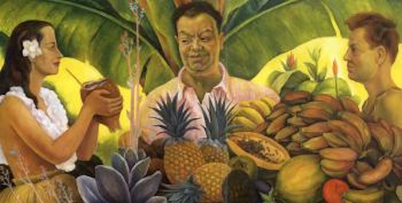 Tropical encounter by Diego Rivera