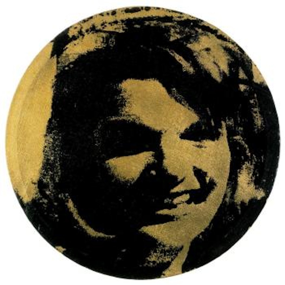 Smiling gold Jackie by Andy Warhol