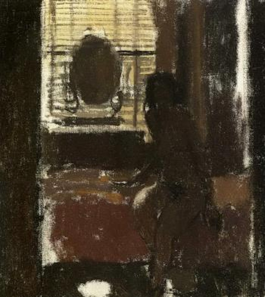 Mornington Crescent nude, contrejour by Walter Richard Sickert