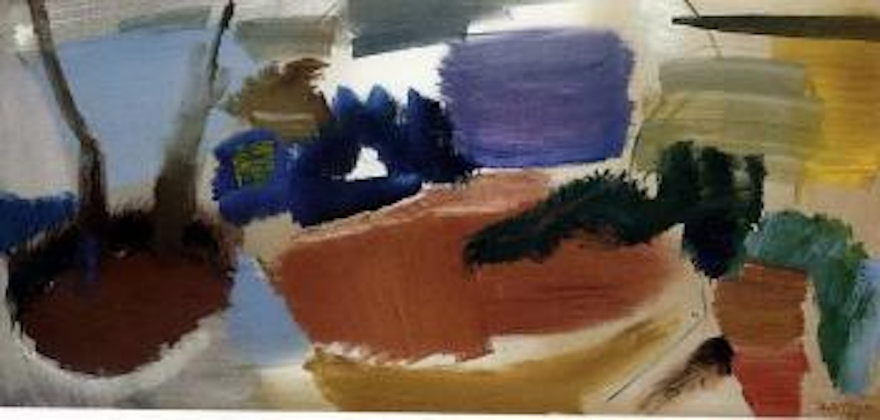 Bracken spaces, autumn by Ivon Hitchens