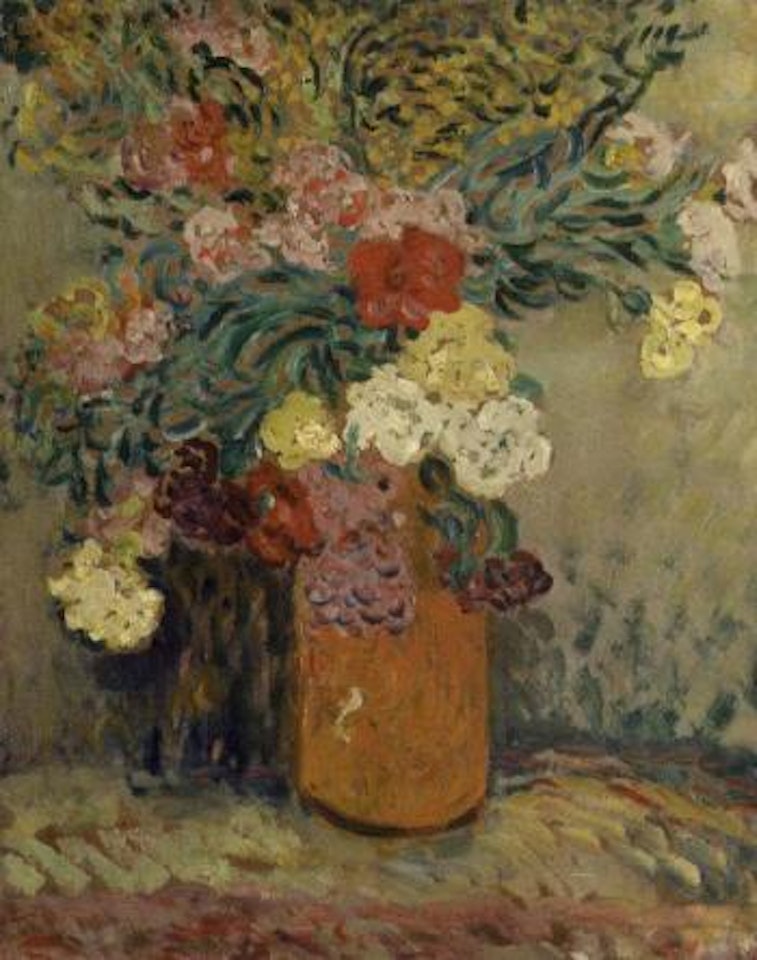Vase d'oeillets et mimosas by Louis Valtat