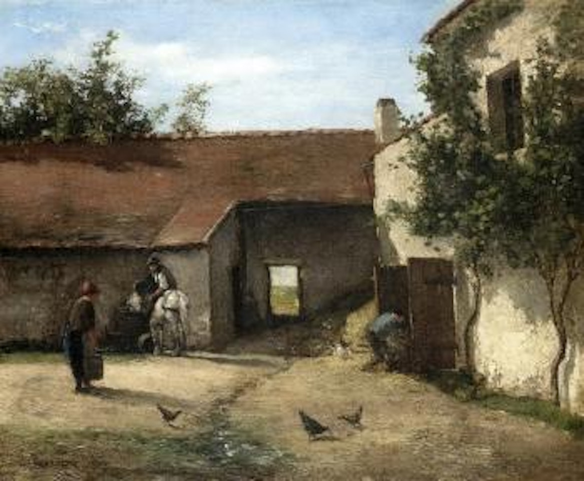 Cour de ferme by Camille Pissarro