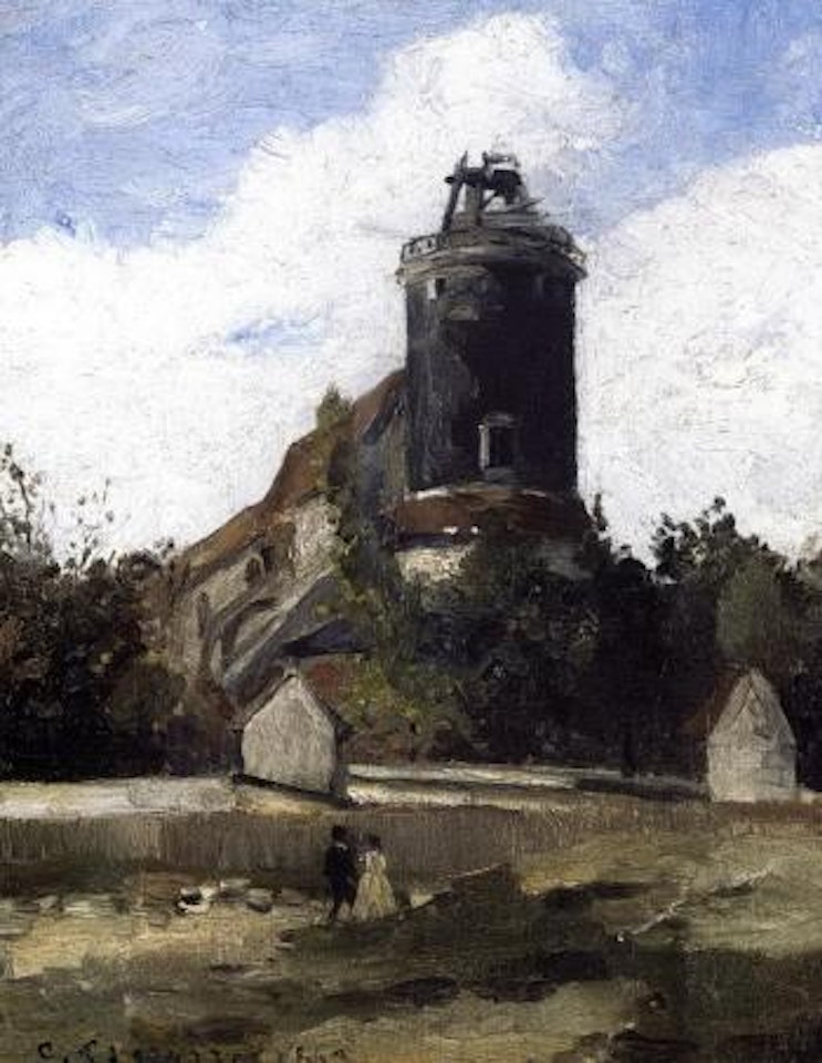La tour du telegraphe a Montmartre by Camille Pissarro