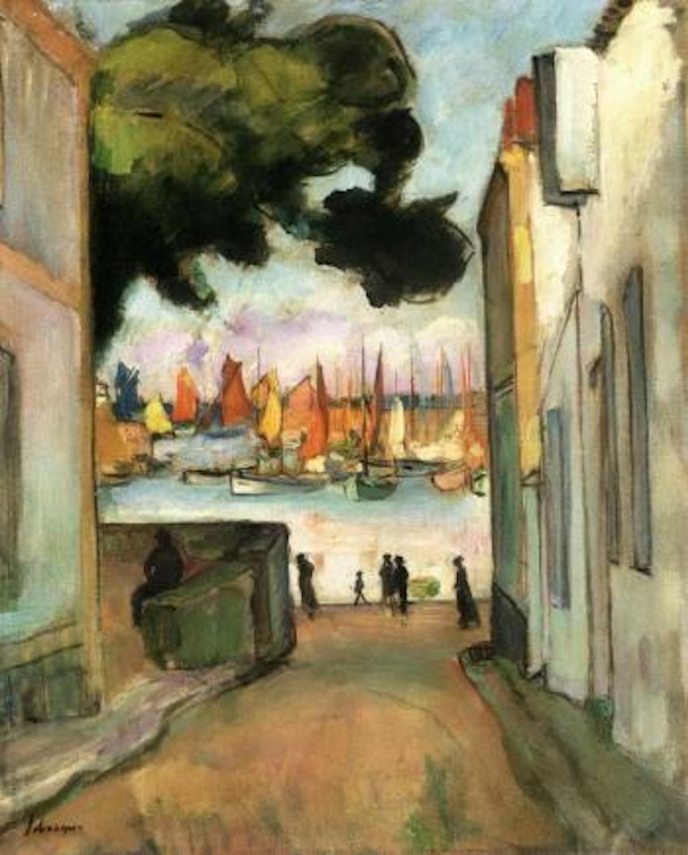 Rue sur le port, Collioure by Henri Lebasque