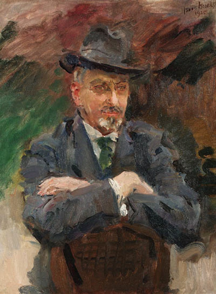 Portrait of J Wolterbeek Muller by Isaac Israels
