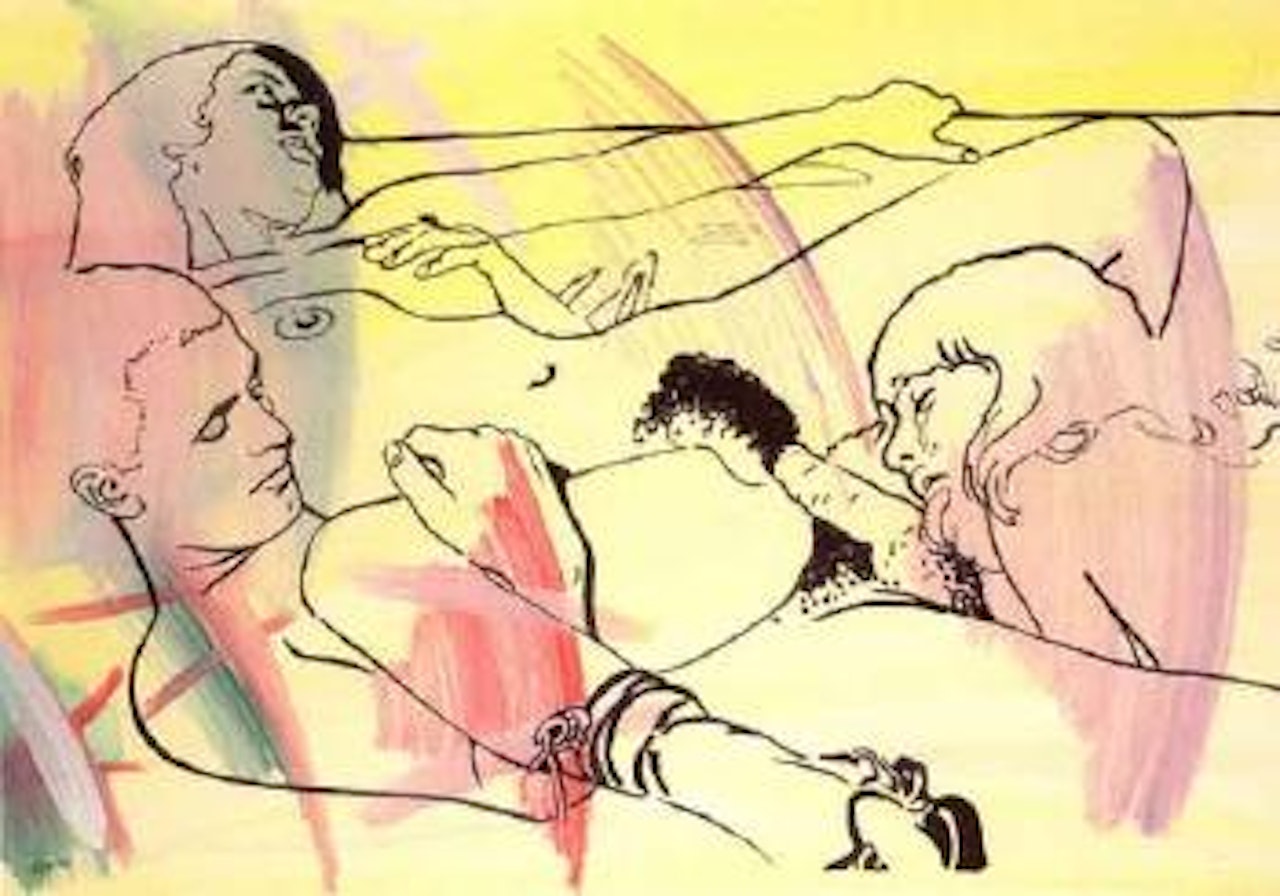 Erotic scene by Sigmar Polke