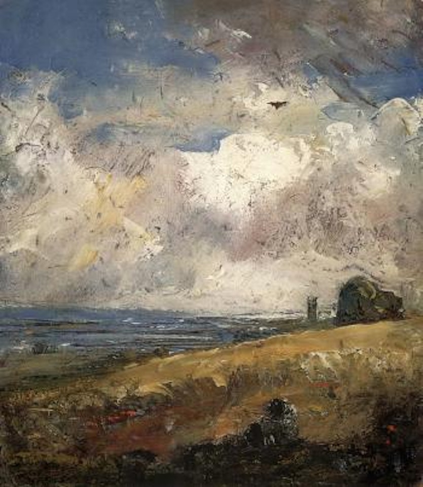 Skylark, Dedham. Study of a cow by John Constable