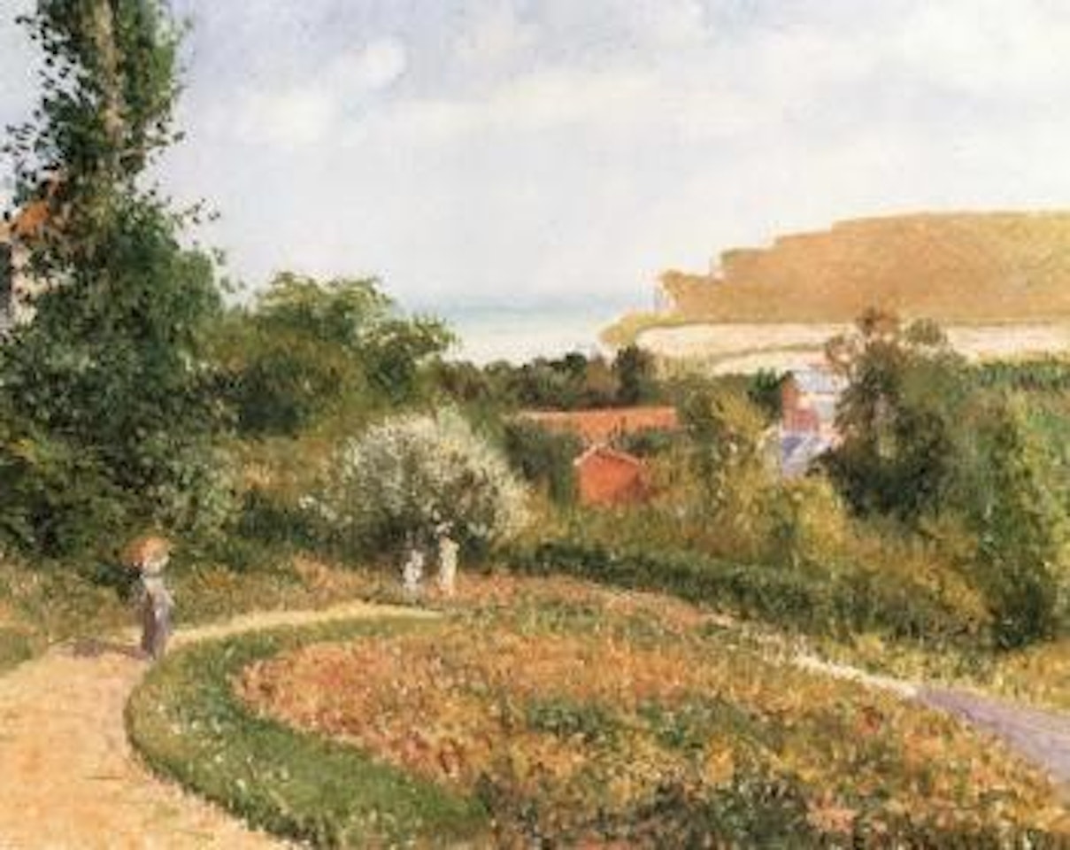 Le jardin de I'hotel Berneval by Camille Pissarro