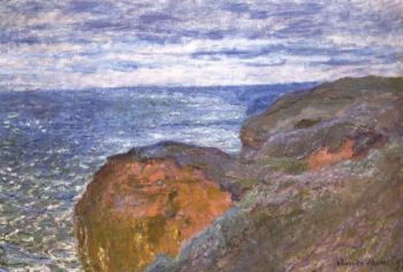 Pres Dieppe, reflets sur la mer by Claude Monet