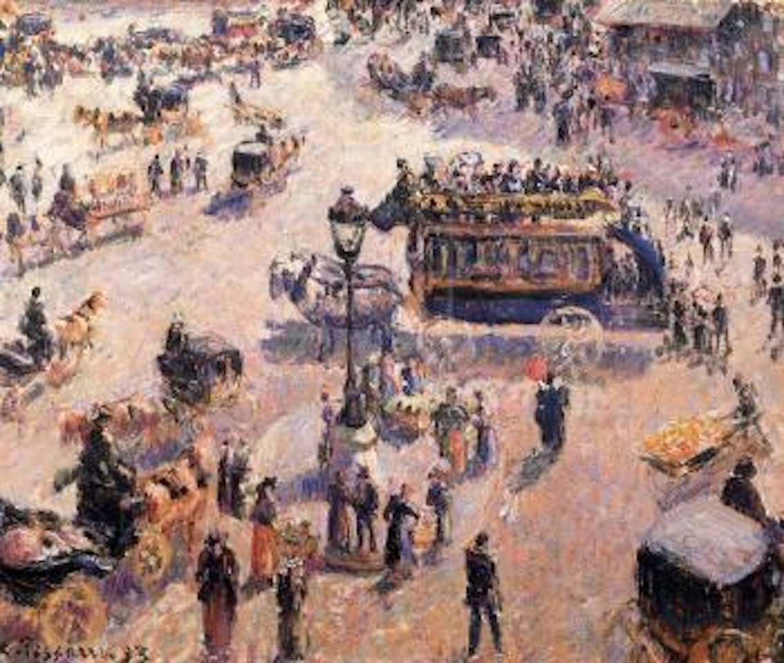 Place Saint Lazare by Camille Pissarro