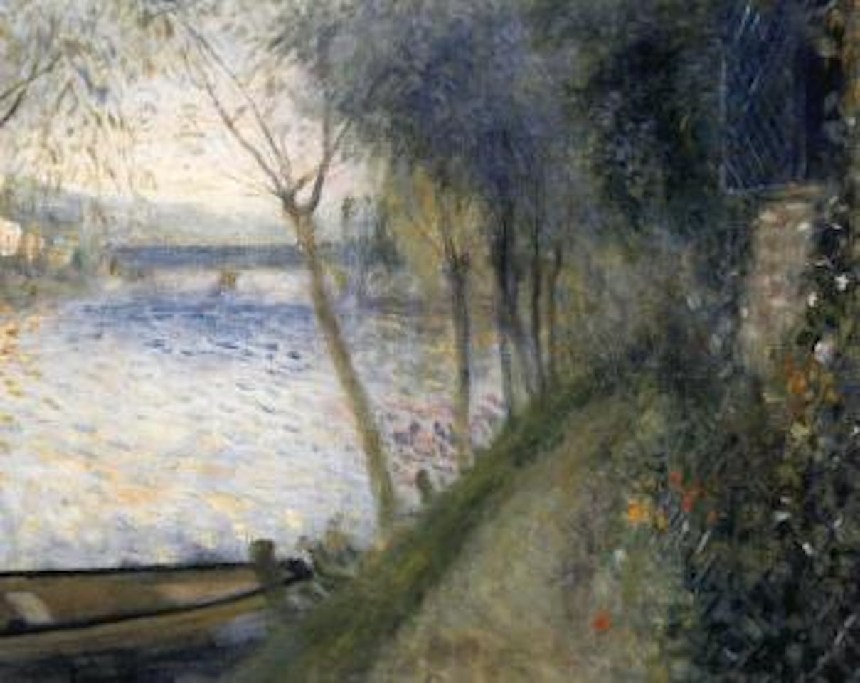 Paysage au bord de la Seine, pont d'Argenteuil by Pierre-Auguste Renoir