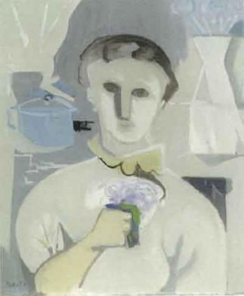 La femme au bouqet by Francisco Bores