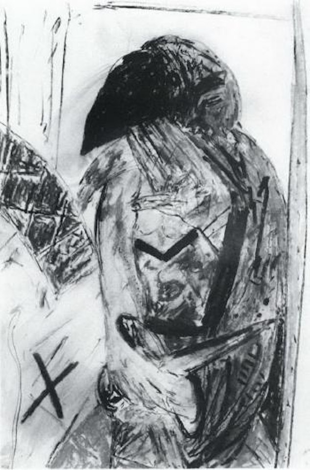 Portrait of a woman by John Bellany