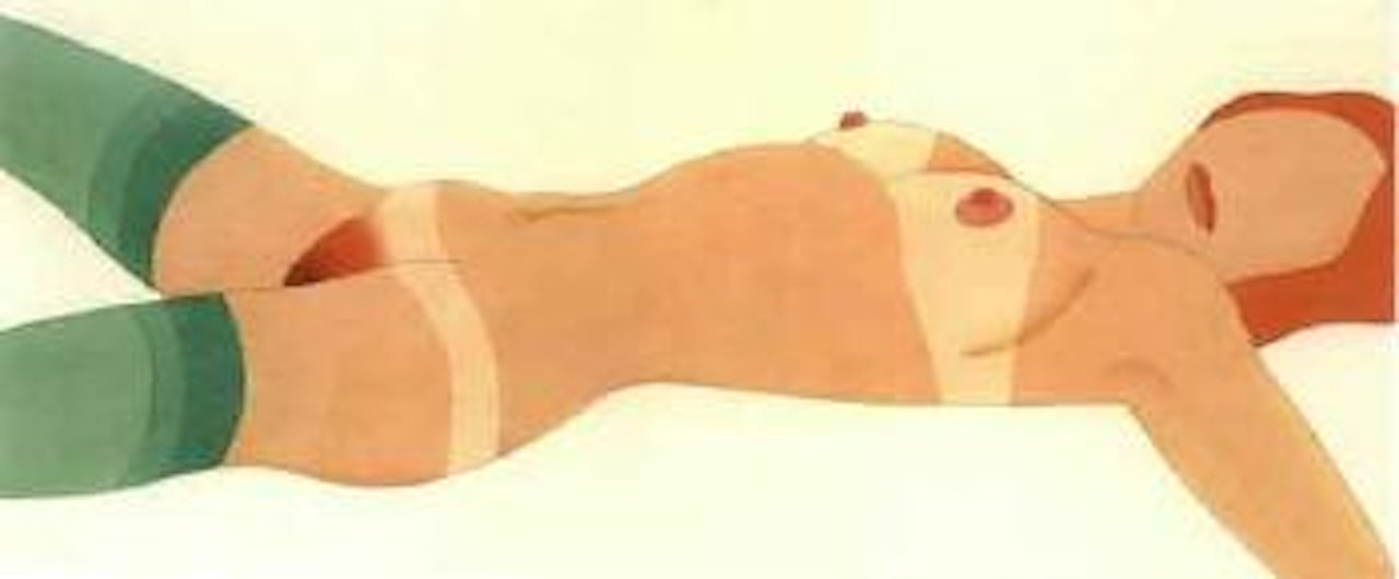 Stockinged nude 15 by Tom Wesselmann