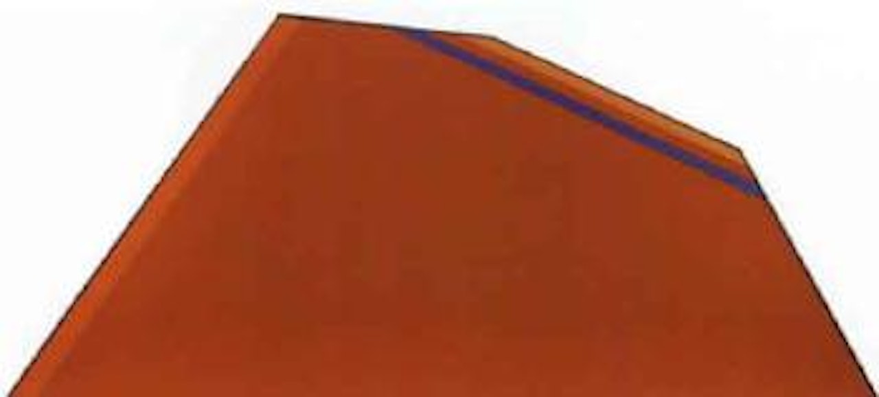 Arch- red with blue and orange by Kenneth Noland