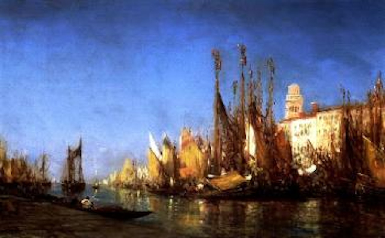 Topi fisherman in Chioggia, near Venice by Félix Ziem