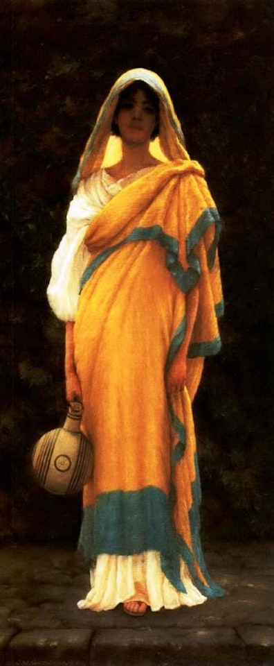 Going to the well by JOHN WILLIAM GODWARD, R.B.A.
