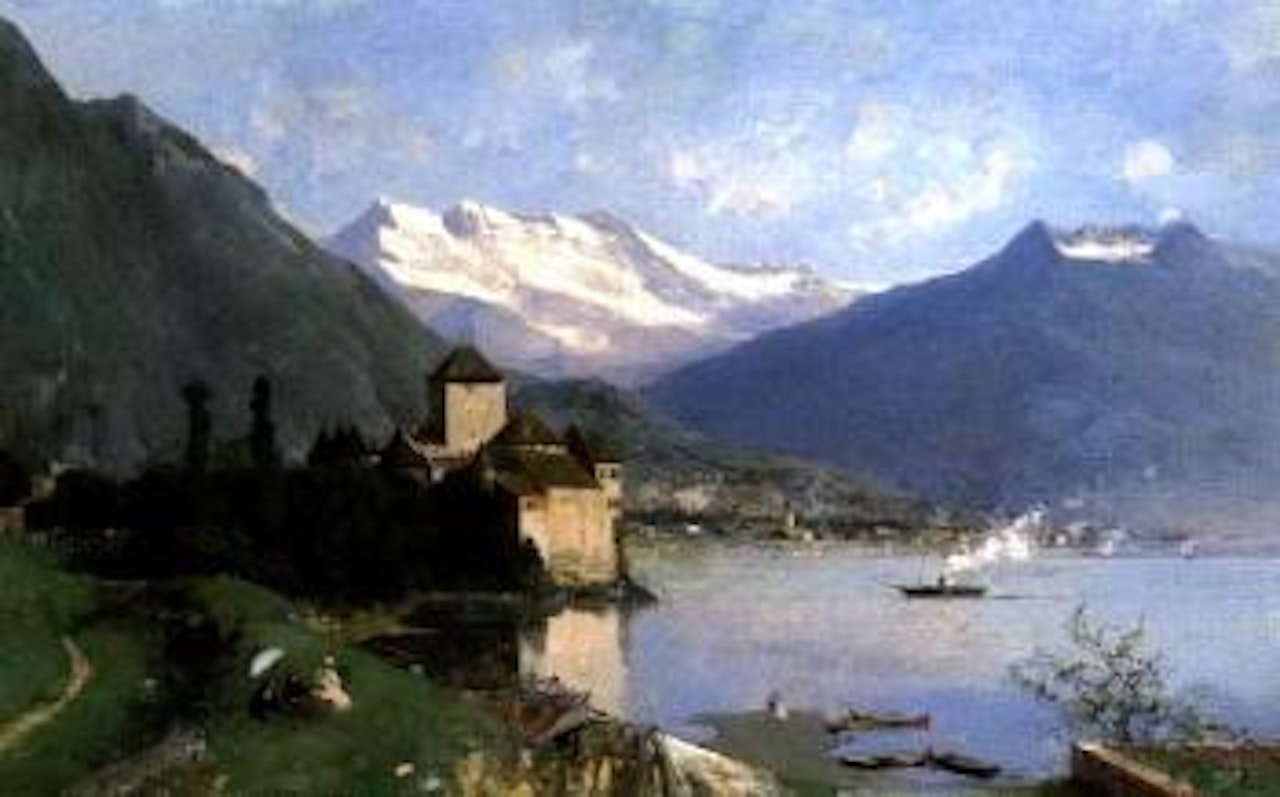 Chateau de Chillon by Luigi Loir
