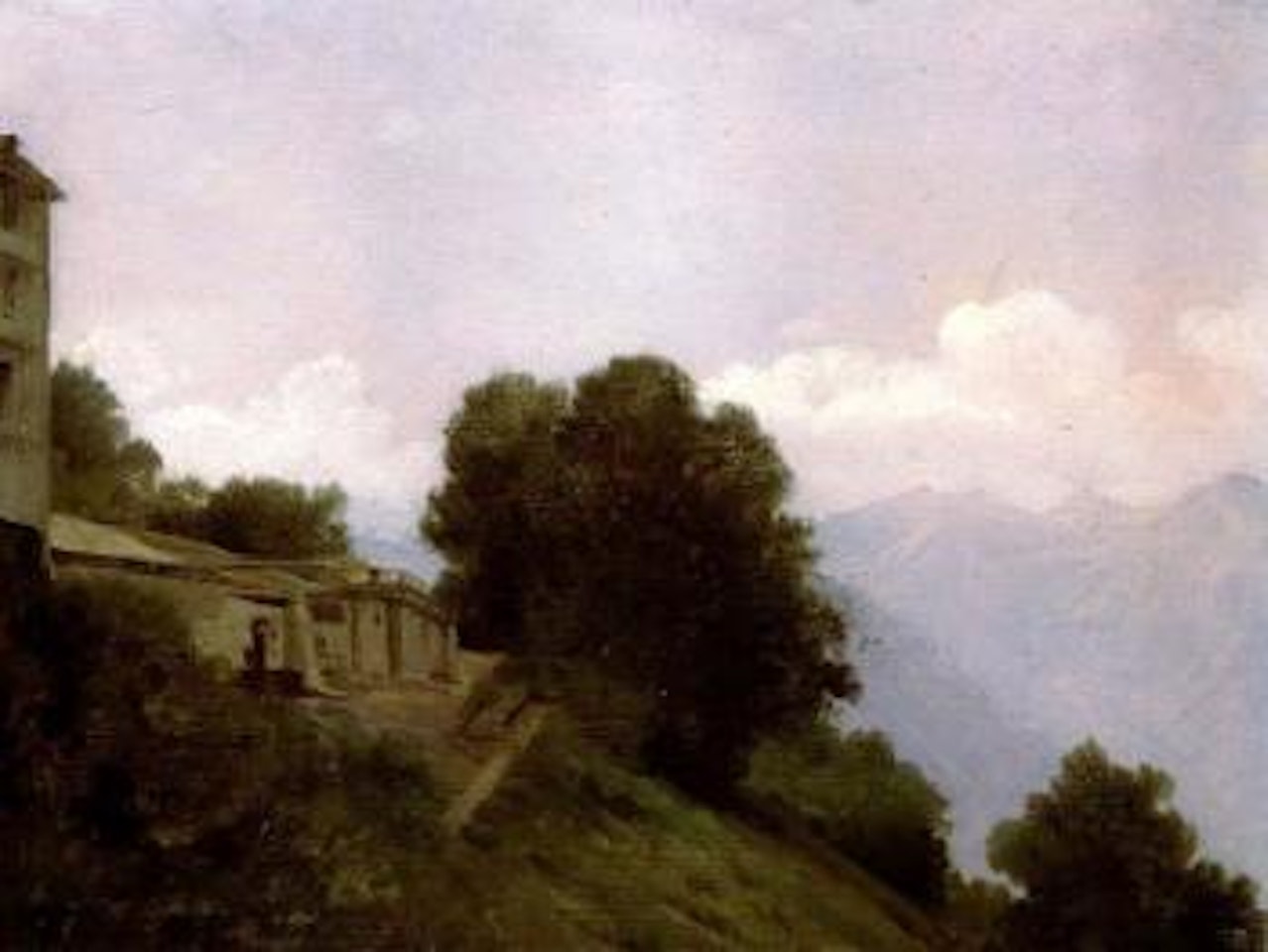 View of the Sabine, mountains from Papigno by Jean Baptiste Camille Corot