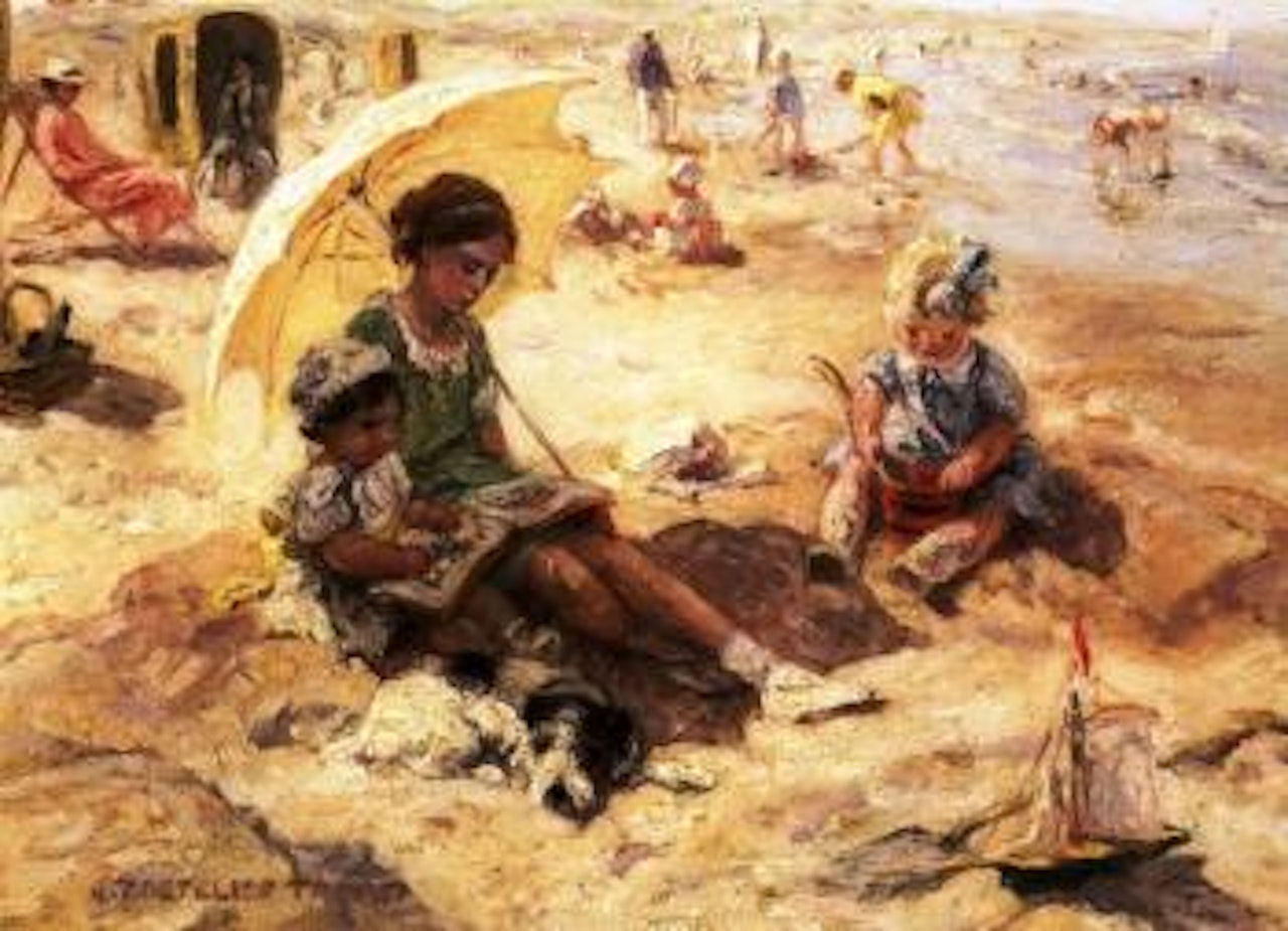 An afternoon at the beach by Jan Zoetelief Tromp