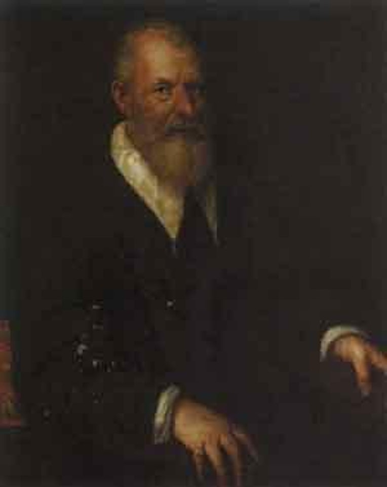 Portrait of gentleman in black coat by Venetian School