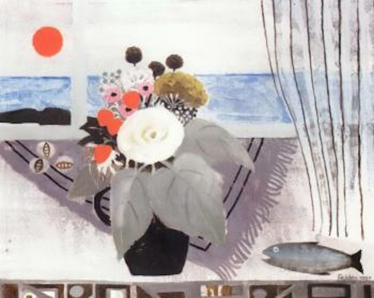 White rose by Mary Fedden