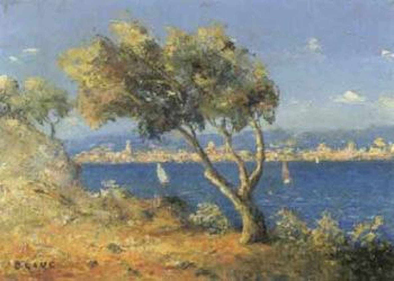 Mediterranean coast landscape by Jean Baptiste Olive