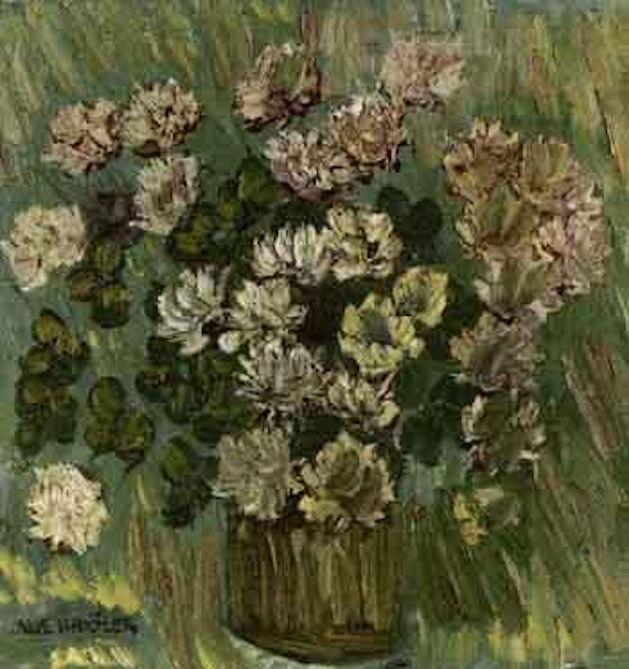 White clover in jug by Inge Schiöler