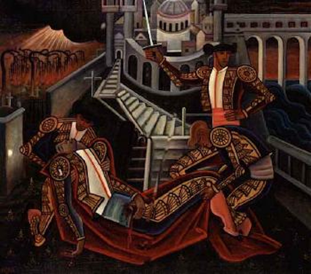 Bull-fighting epilogue by Gosta Adrian-Nilsson