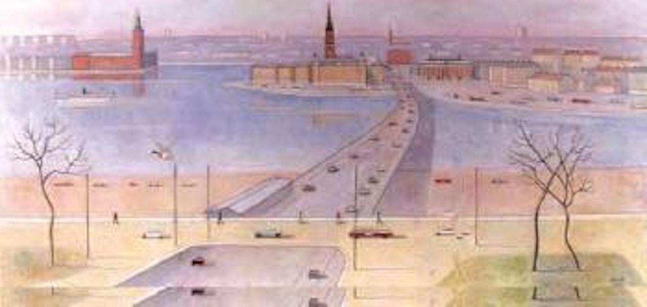 View of Stockholm from the south by Einar Jolin