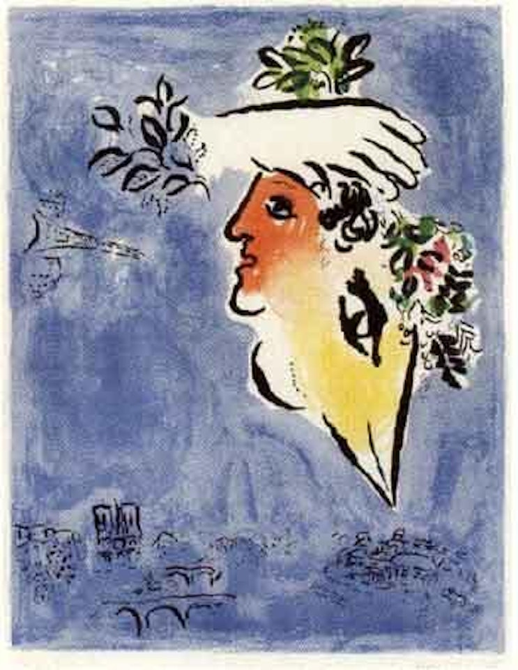 Le ciel bleu by Marc Chagall