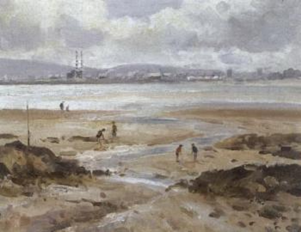 Across Dublin Bay from Red Rock, Co. Dublin by Maurice Canning Wilks