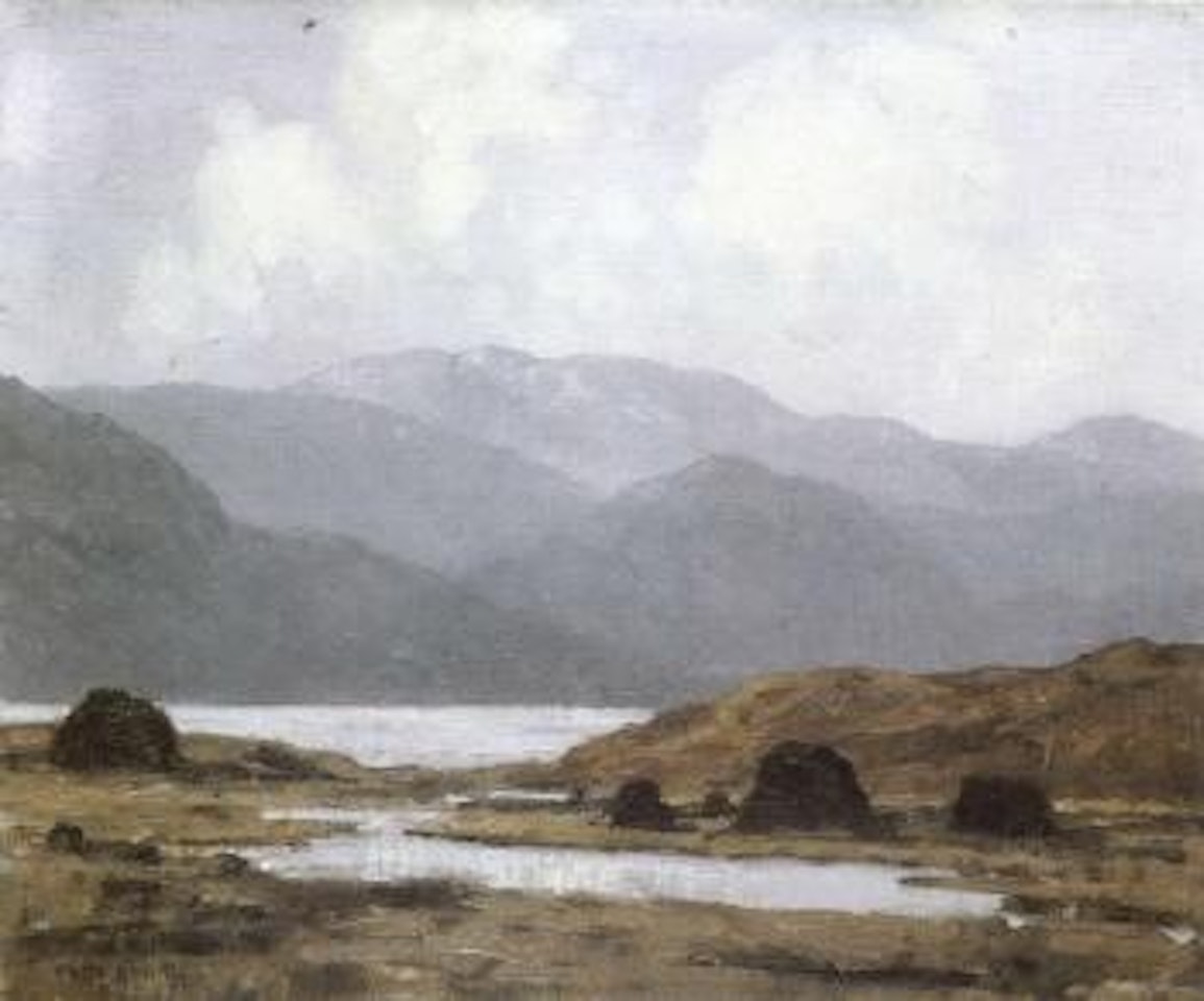 Peat stacks by Paul Henry