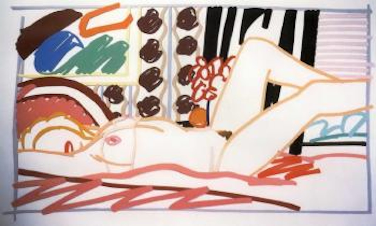 Steel drawing, Amy in the bedroom by Tom Wesselmann