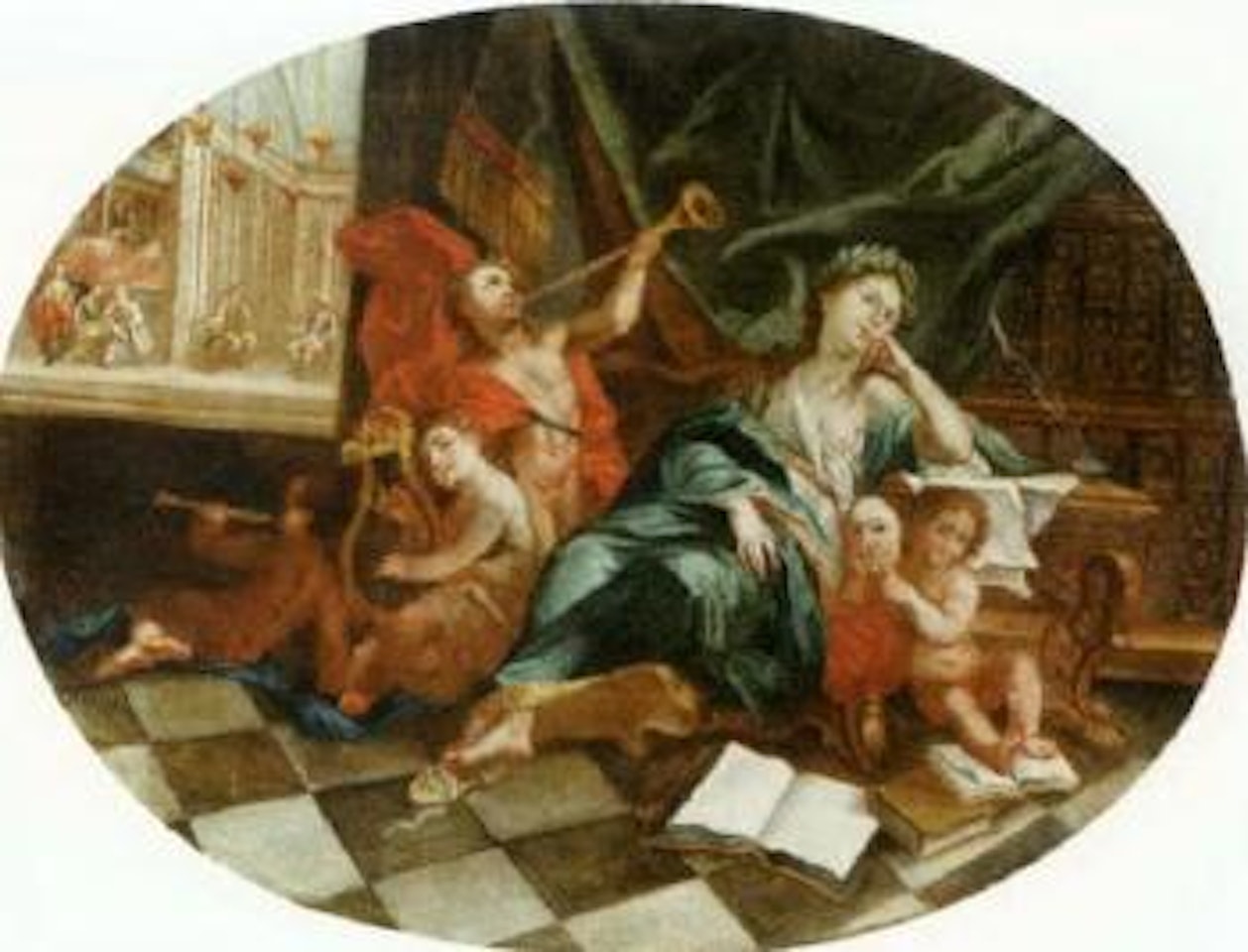 Allegory of learning by Flemish School