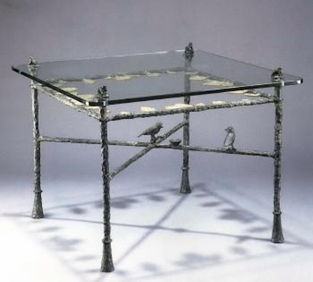 Table-feuilles, modele bas aux grenouilles by Alberto Giacometti