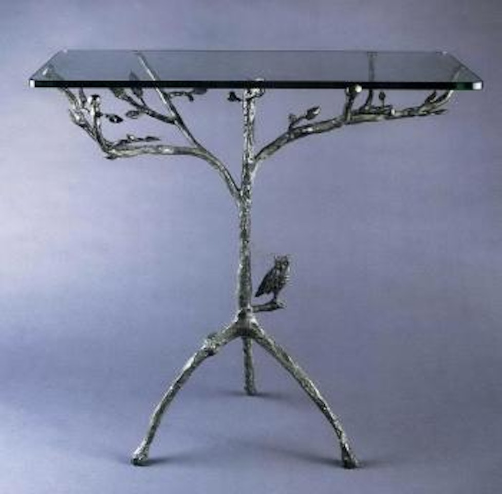 Gueridon, arbre au hibou, Arbre de Vie by Diego Giacometti