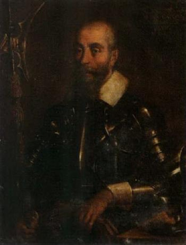 Portrait of gentleman wearing armour by Italian School