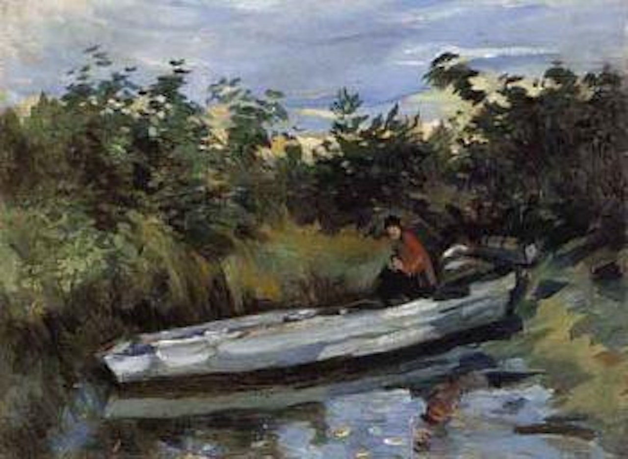 Canoe by Konstantin Alekseevich Korovin