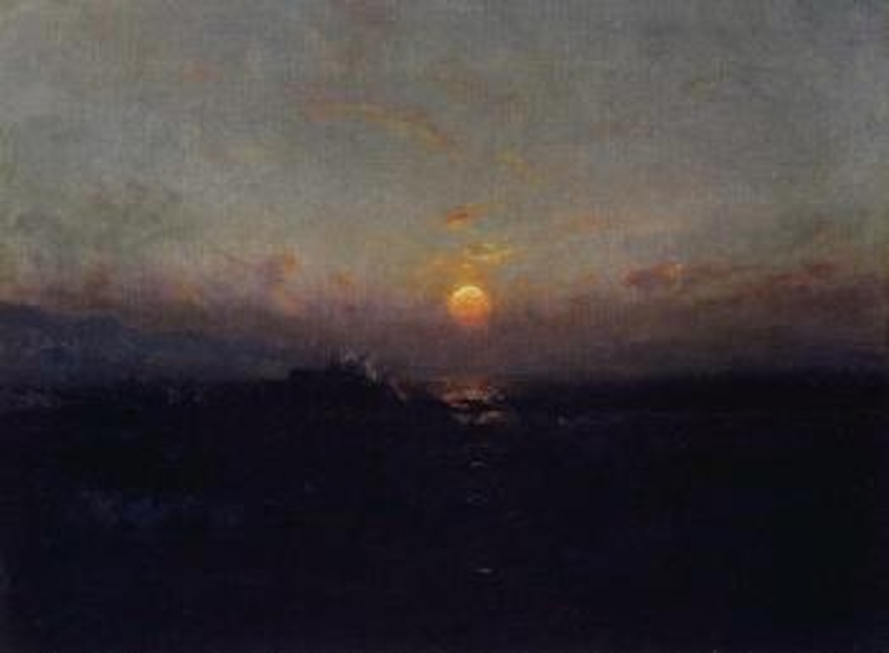 At Cook Inlet, sunset by Sydney Mortimer Laurence