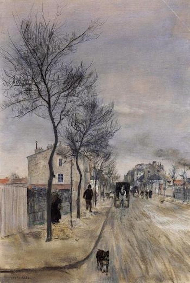 In the street by Jean Francois Raffaelli