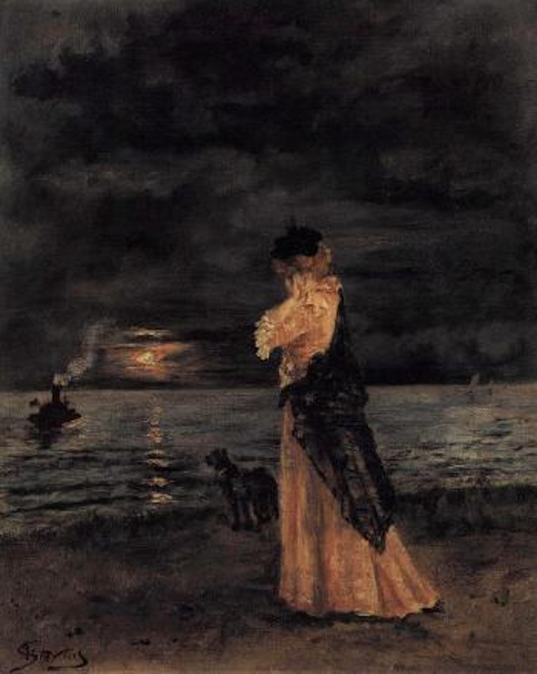 La depart du navire by Alfred Stevens