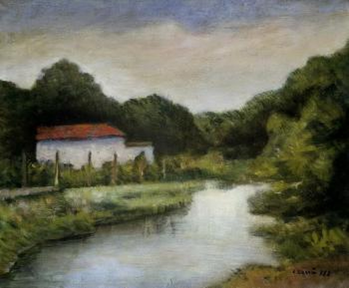 Bosco sul fiume by Carlo Carra