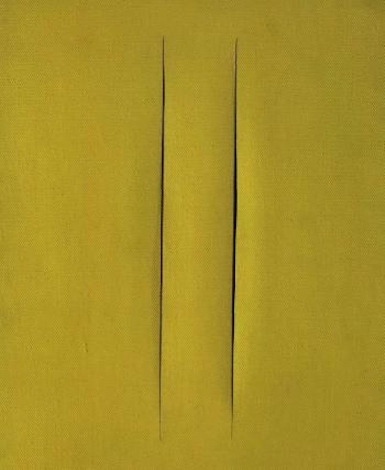 Concetto spaziale attese by Lucio Fontana