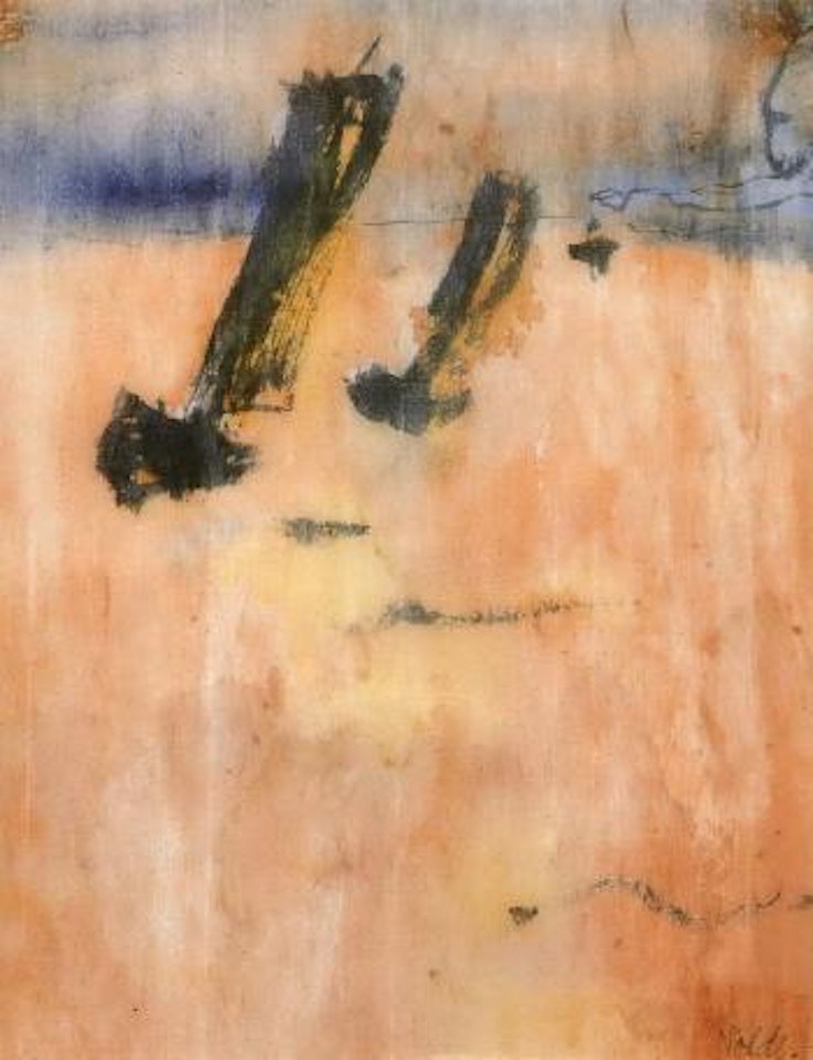 Two sailing boats - Dschunken by Emil Nolde