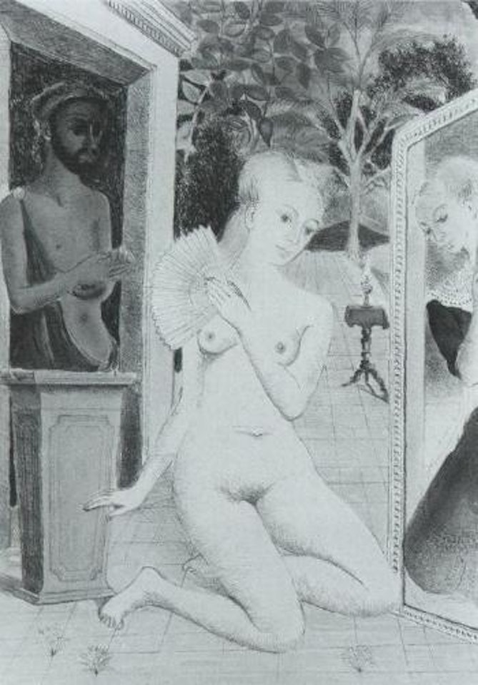 L'eventail by Paul Delvaux